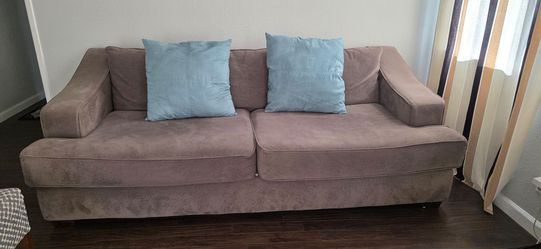 Grey fabric sofa