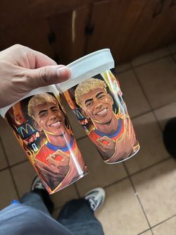 McDonald World Cup cups .
