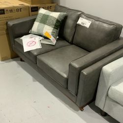 Leather Loveseat