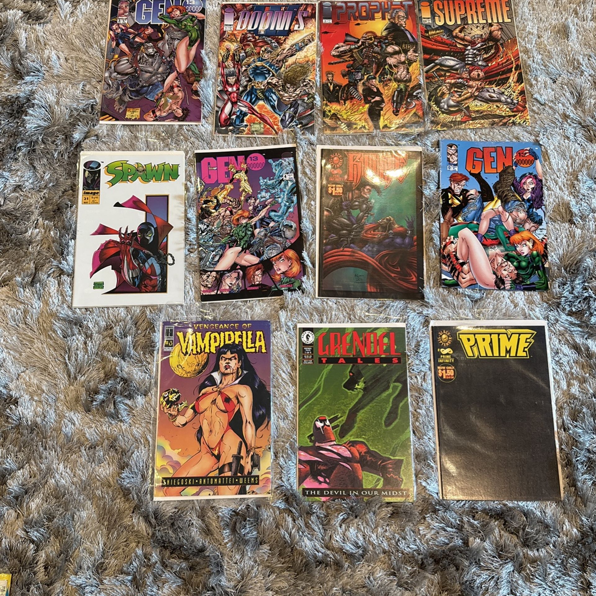 Image, Harris, Dark Horse & Black September Comic Books & Bonus Wizard Chaos Comic Book