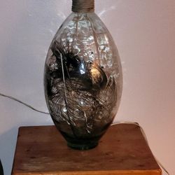 24” BLUE GREEN Floor Vase HANDMADE