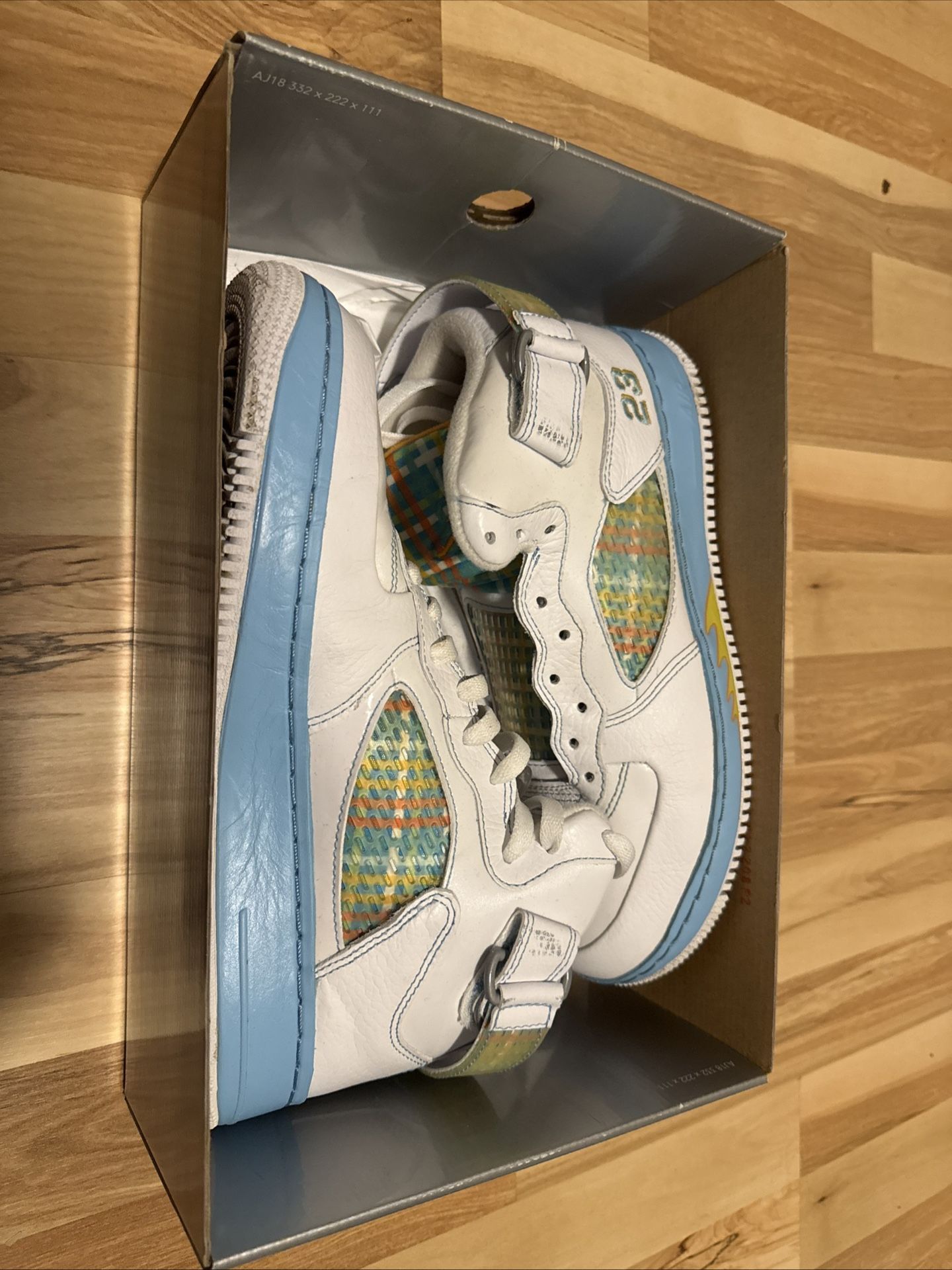 Air Jordan Fusion 5 (White, Blue)