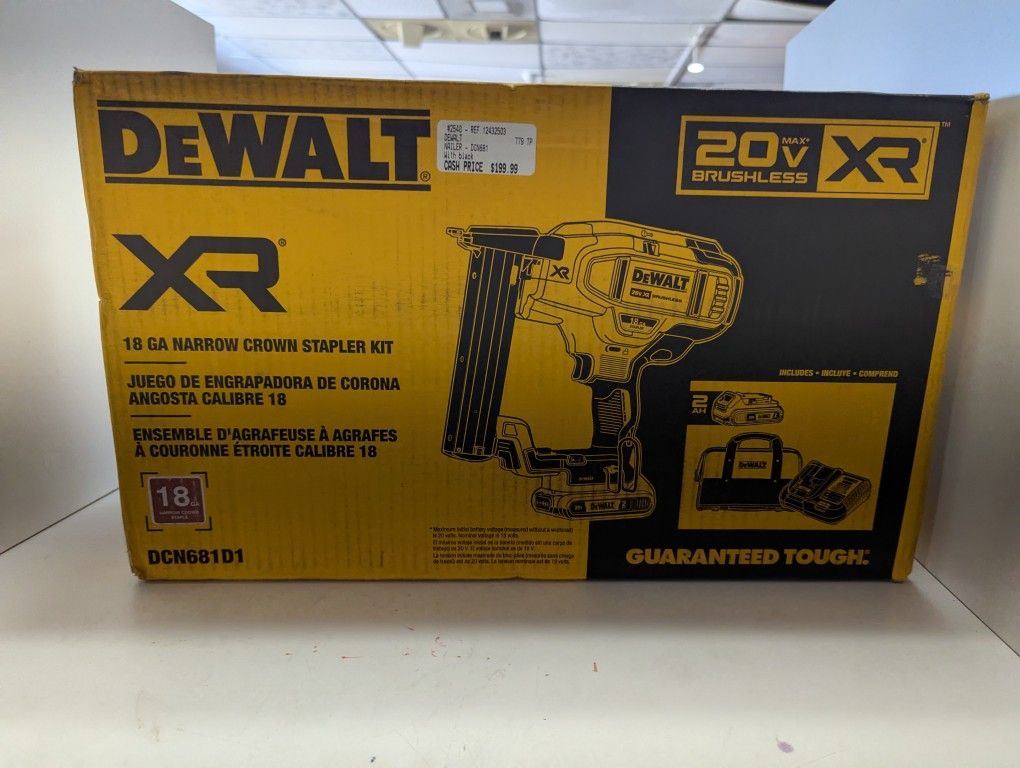 Dewalt Nailer With Charger And Battery