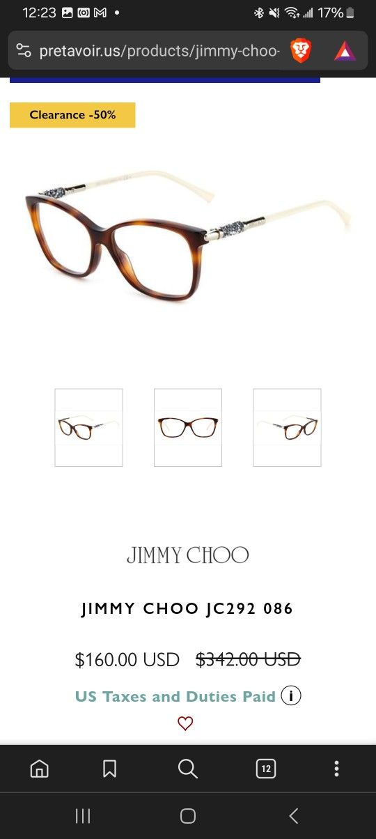 glasses Jimmy CHOO