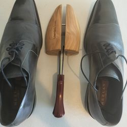 Mezlan Black Leather Men’s Dress Shoes – Size 13M – Made in Mexico

