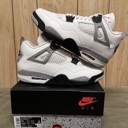 Jordan 4 White Cement