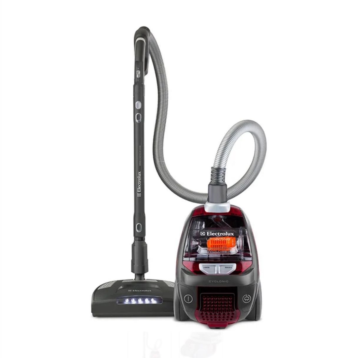 Electrolux UltraActive EL4300B Bagless DeepClean Canister Vacuum with 12 Amps Cyclonic Power, DeepClean Power Head, Automatic Cord Rewind, HEPA Filte