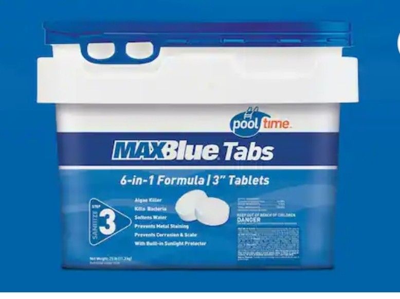 3" Chlorine Tablets for Pools  5 lbs.