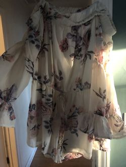 Off the shoulder romper