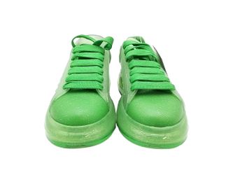 Alexander Mcqueen 718267 Green Glitter Shoes Size 9 Gs1025rzmia