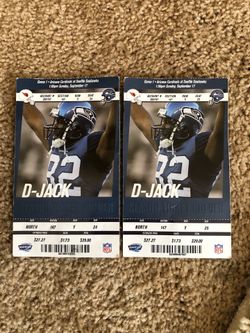 Seattle Seahawks Ticket stubs!