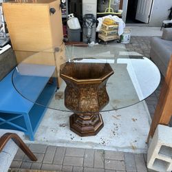 Vintage Glass Coffee Ta