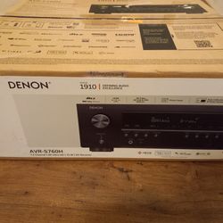 New Denon AVR-S760H Bluetooth Home Stereo Receiver Amplifier 