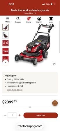 NEW Toro 60V 30” eTimeMaster Self-Propelled Mower – 2 Batteries