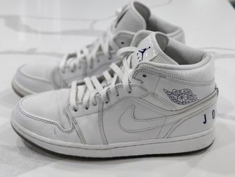 Air Jordan 1. Pure White. Men's 10