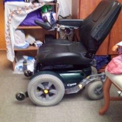 Permobil C300 Dark Green Wheelchair.
