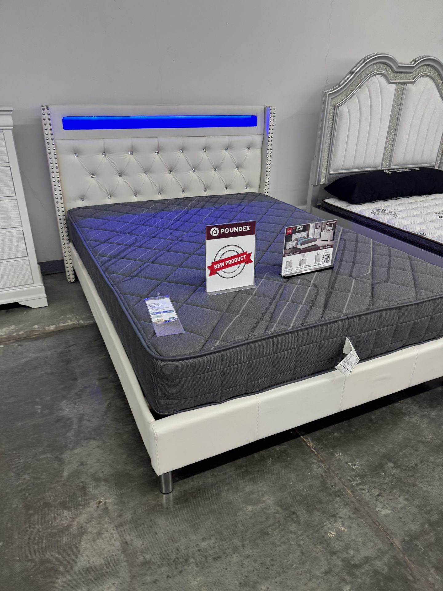 New Queen Bed Frame With Mattress 