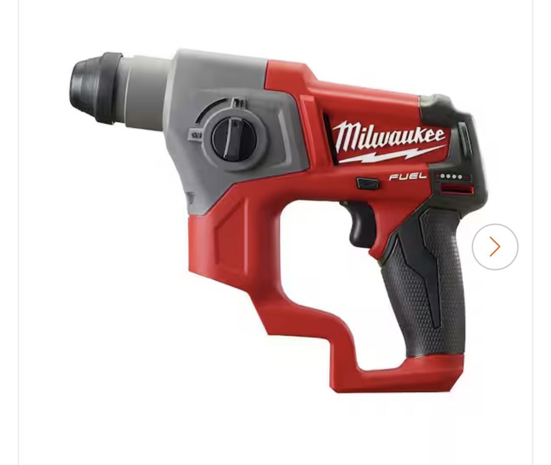 Milwaukee M12 FUEL 12V Lithium-lon 5/8 in. Brushless Cordless SDS-Plus Rotary Hammer (Tool-Only)
