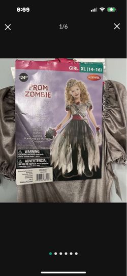 Halloween Costume Prom Zombie 🧟♀️ size XL 14-16 Five Pc Set