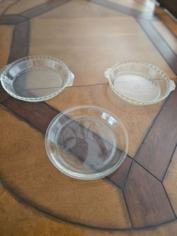 3 for $12 Glass Pie Pans