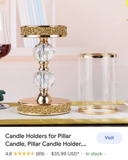Candle Holders for Pillar Candle, Pillar Candle Holder.  Thumbnail
