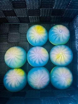 Mini rainbow dumplings