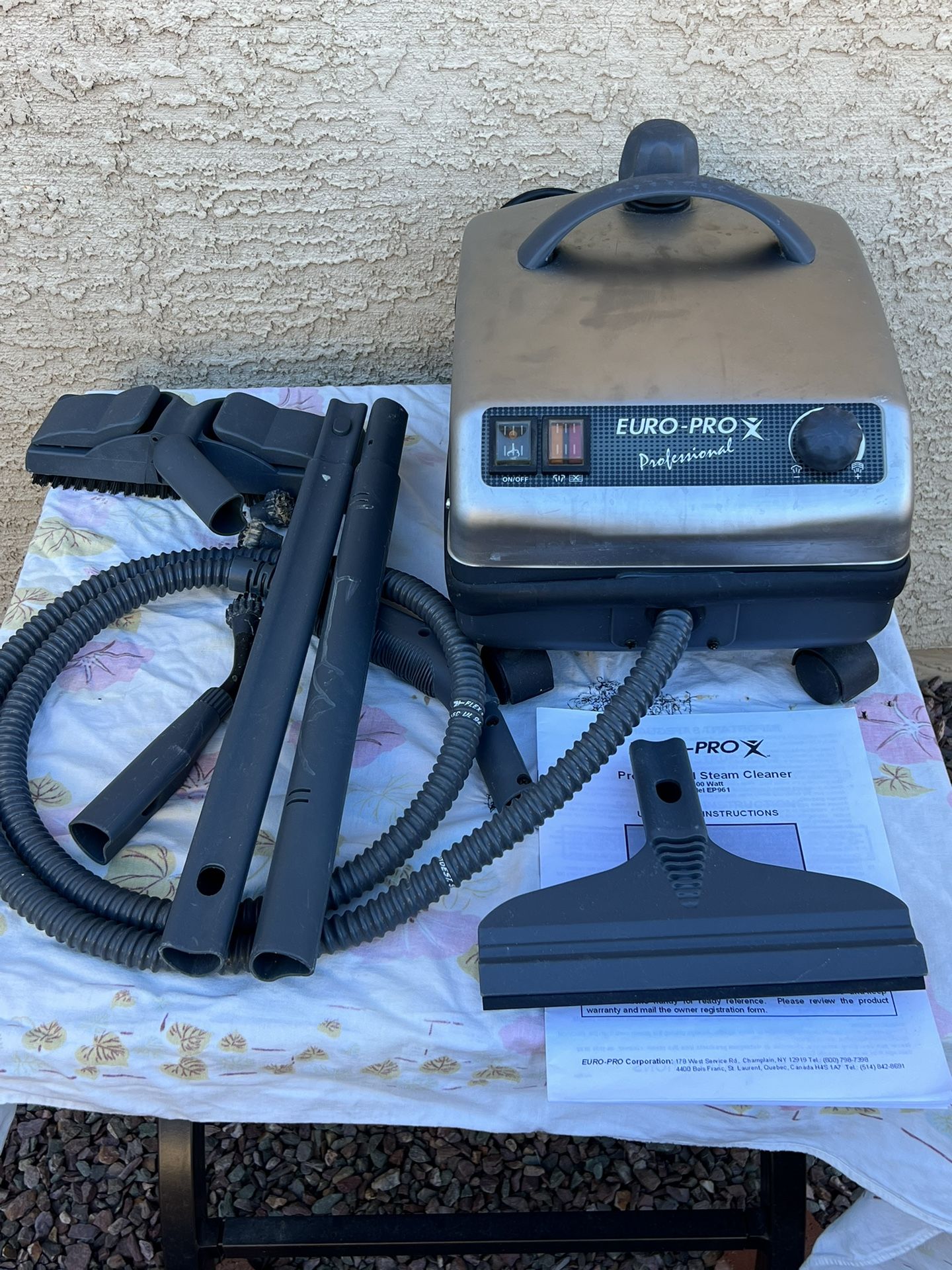 EURO-PRO Steamer - Model EP961 - For Parts Only