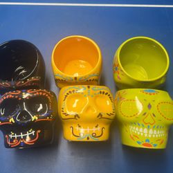 Día De Los Muertos Small Pots/planters