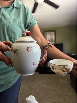 Vintage Japanese Dragonware Tea Set