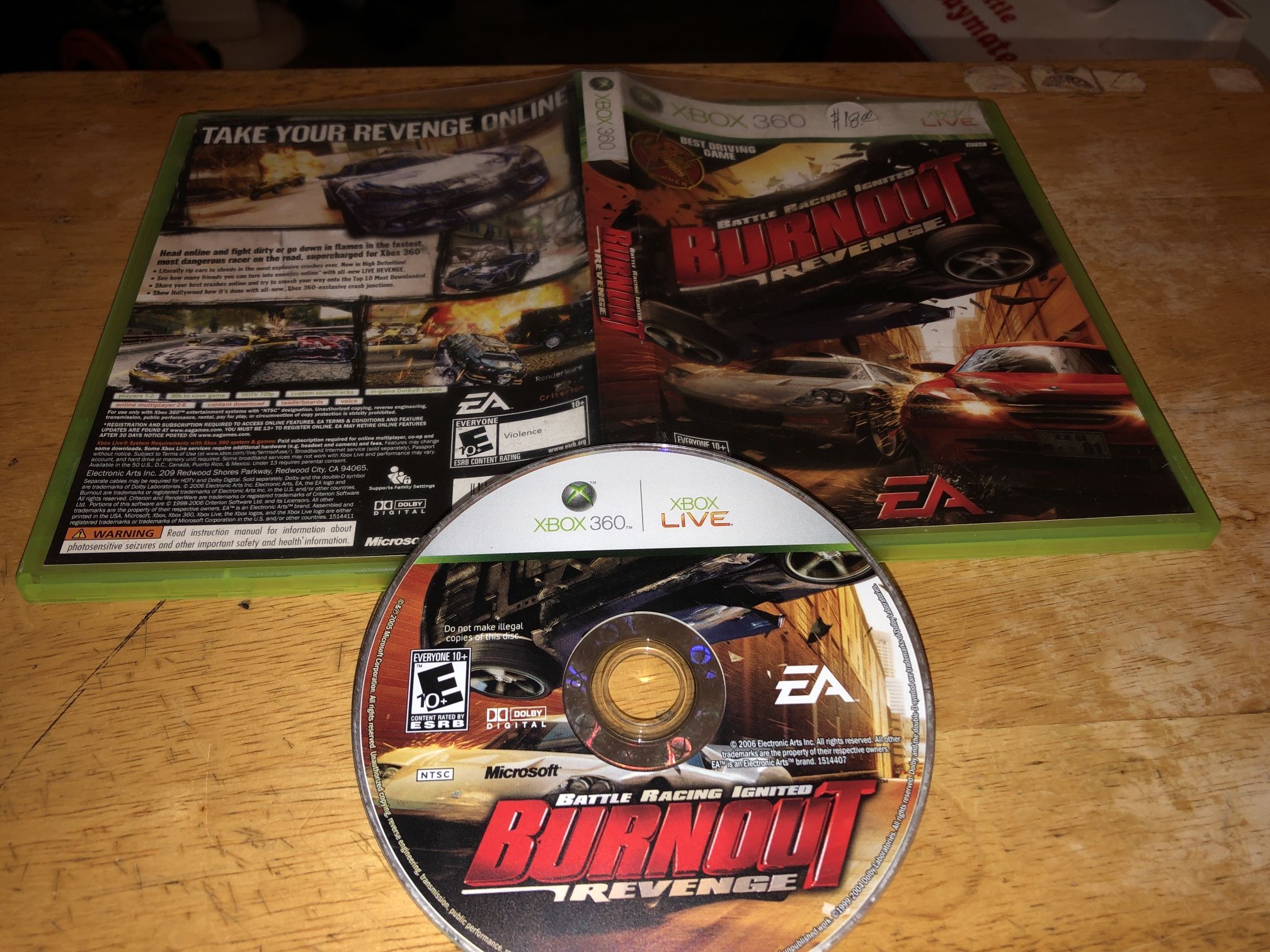Xbox 360 Game Best Driving Game Battle Racing Ignited BURN 🔥 OUT Revenge