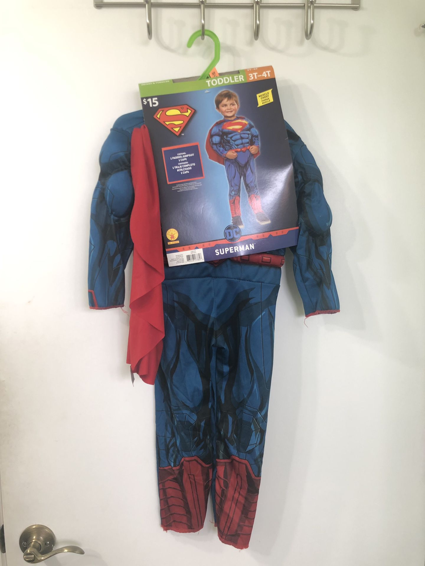Superman Halloween Toddler costume 3T-4T
