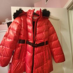 Michael Kors Red Puffer Jacket Size 12