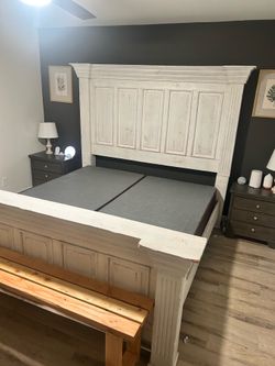 King Size White Bed Frame