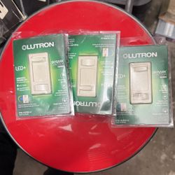 3 Lutron Skylark Contour LED+ Dimmer CTCL-150H-LA Light Almond BRAND NEW