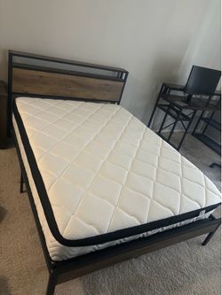 Full Size Bed and Bed Frame