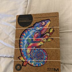 Iridescent Chameleon Puzzle Unidragon Wooden Puzzle
