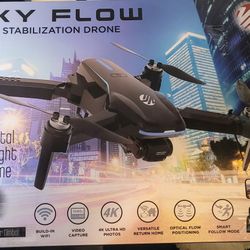Vivitar Sky Flow 4K Aerial Camera Drone Image Stabilization & Carrying Case, Black