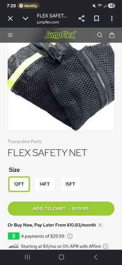 Jumpflex Trampoline 12 ft Safety Net