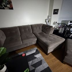 Gray Sectional Couch 