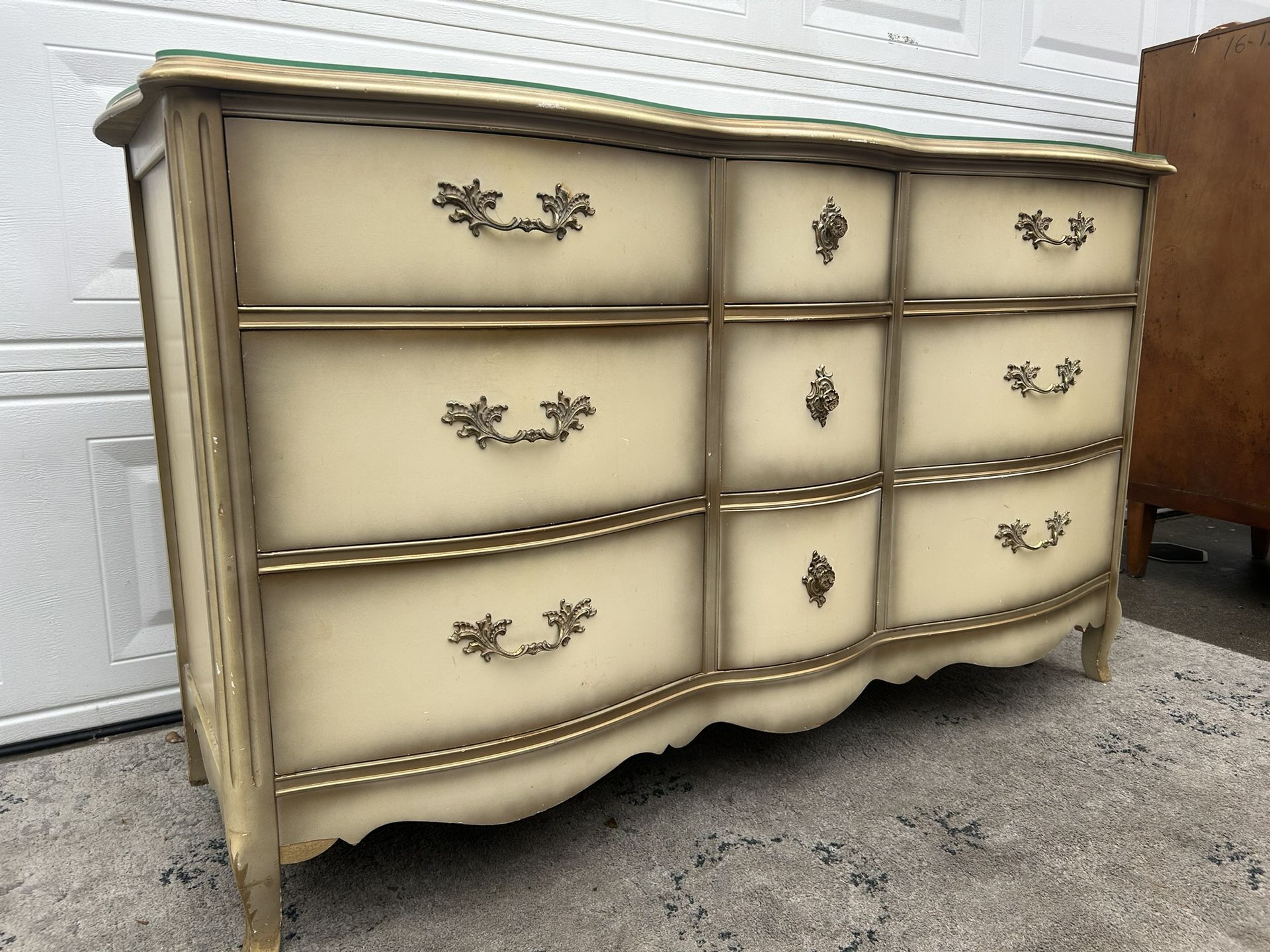 Bassett French Provincial Triple Dresser/Credenza