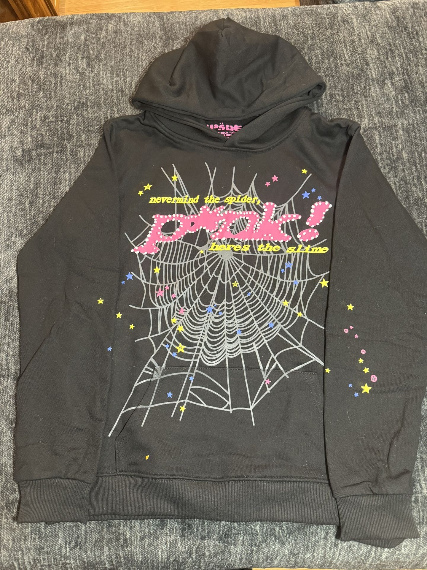 New Spider Worldwide X Young Thug Sp5der Pink Hoodie Size Medium