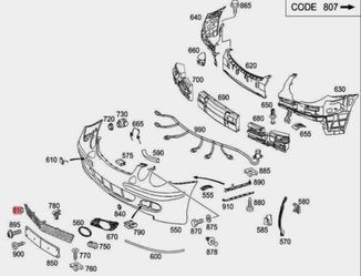 Grille - Mercedes-Benz (211-885-12-53)1(contact info removed) Mercedes-Benz (211(contact info removed))