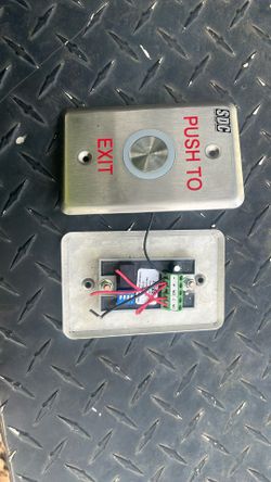 Security Door Controls Push To Exit