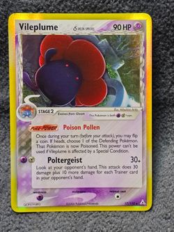 Vileplume Delta Species Holo Pokémon Card 17/110
