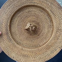 Woven Plate Chargers and Napkin Holders - Pottery Barn