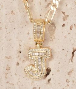 J PENDANT & NECKLACE