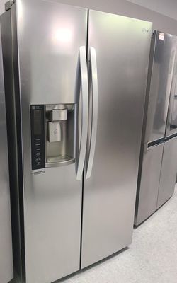 LG Side-by-Side Silver Fridge
