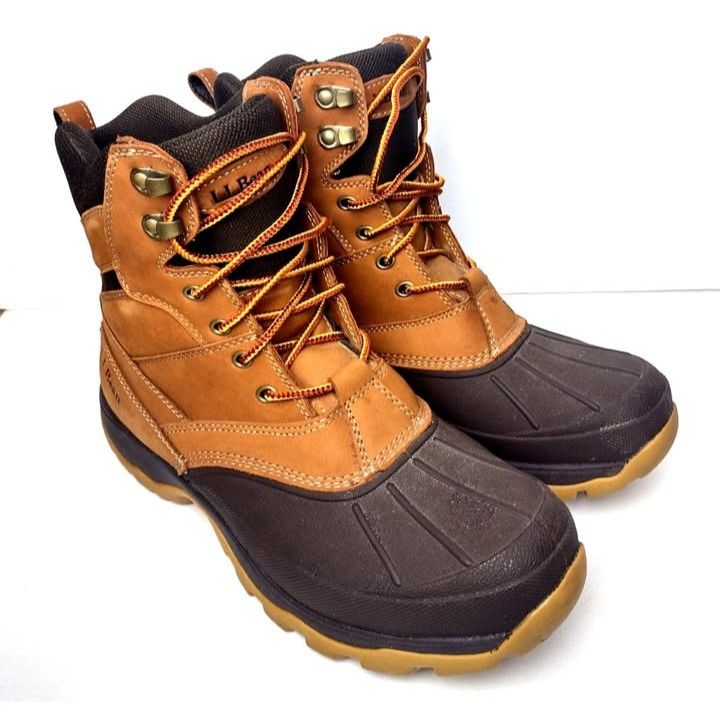 LL BEAN Storm Chaser Primaloft Tek 2.5 Men's Winter Snow Boots - Size 9.5