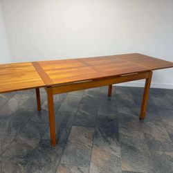 Danish Modern Teak Extendable Dining Table