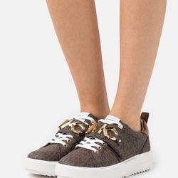 MICHAEL KORS Emmett Logo Embellished Leather Sneaker